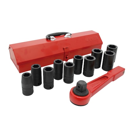 Urrea 3/4" Drive Deep Socket, SAE, 12 pcs 750012LH